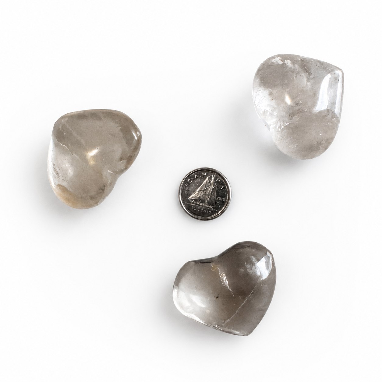 Clear Quartz Heart Set – 63.7g