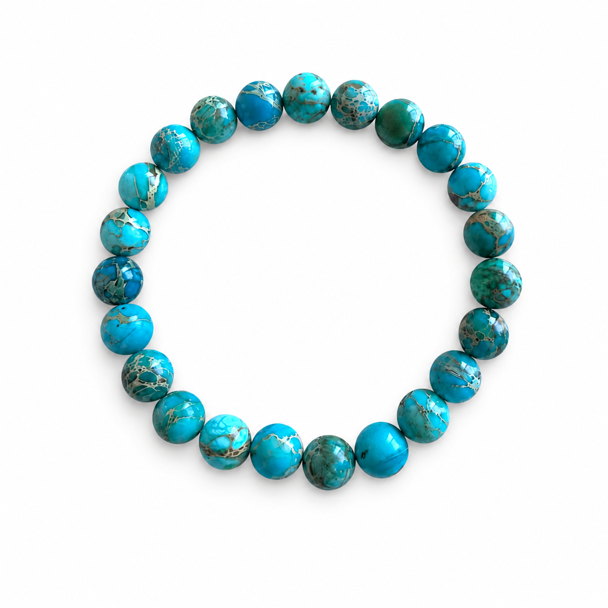 Ocean Blue Jasper Bracelet – 8mm