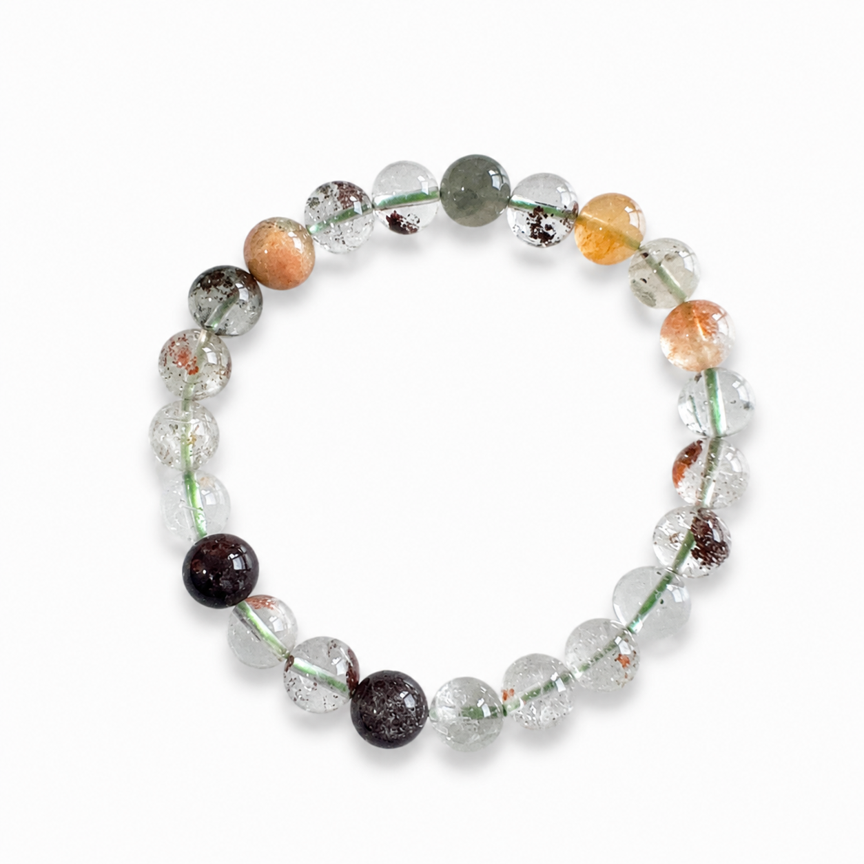 Garden Quartz Bracelet – 8mm Natural Crystal Bracelet