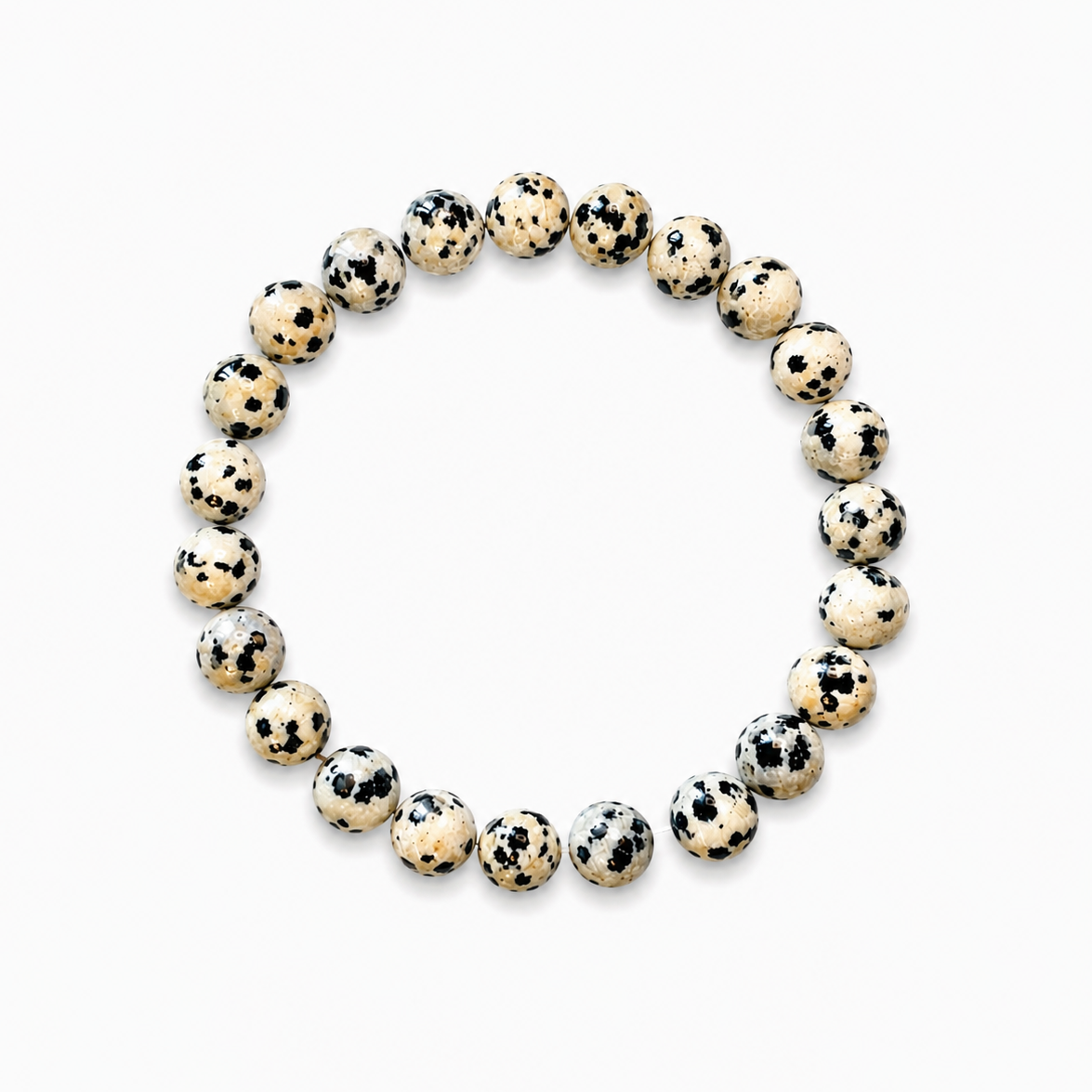 Dalmatian Jasper Crystal Bracelet 8mm | Protection, Joy & Grounding