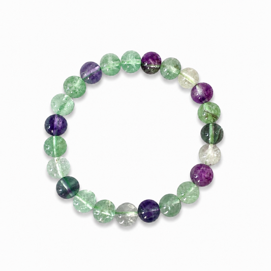 Rainbow Fluorite Bracelet – Clarity & Positive Energy