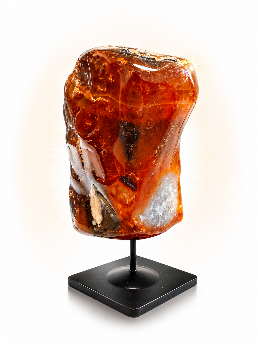 Agate Geode on Stand
