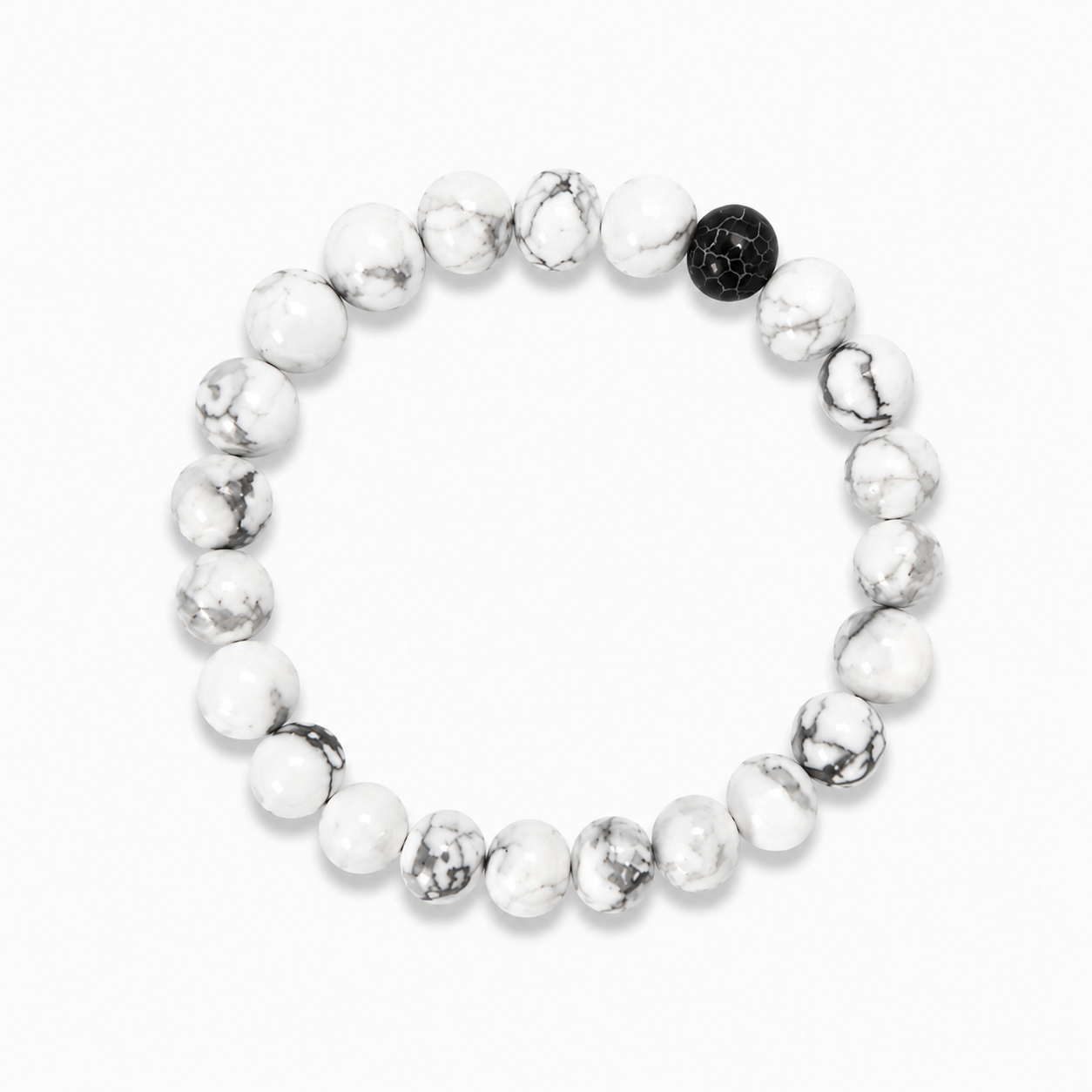 White Howlite Bracelet – Calm & Protection