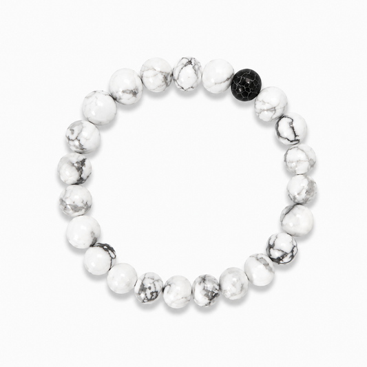 White Howlite Bracelet – Calm & Protection
