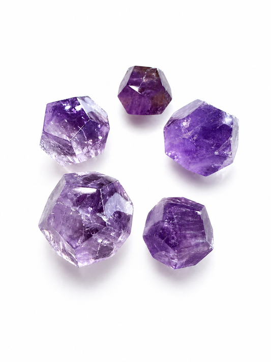 Amethyst Sacred Geometry Crystal Set