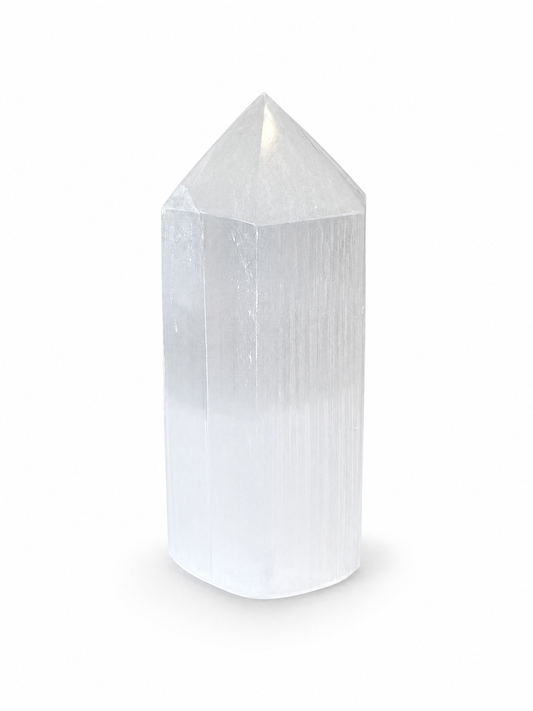 Selenite Crystal Wand – Energy Cleansing & Calm