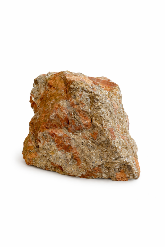 Golden Quartz with Iron Matrix (Raw Crystal Cluster)